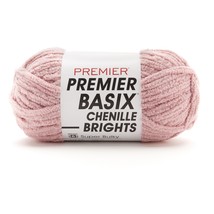 Premier Basix Chenille Brights Yarn-Blush 2126-17 - £13.46 GBP