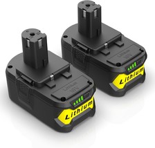 2 Pack 4.0Ah Replacement For Ryobi 18V Battery P108 Li-Ion Replacement For Ryobi - £42.41 GBP