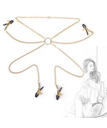 Four Adjustable Clitoris Nipple Clamps Set with Chain. Sex Toys Stainles... - €8,73 EUR