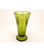 Vintage Bouquet Vase, Green Depression Glass, Grapes, &amp; Leaves, Indiana ... - $26.79 CAD