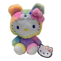 Hello Kitty Plush Toy 9.5 inch Rainbow Sherbet Bear. NWT. Licensed - $16.75