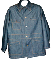 Sottotono Men&#39;s Gray Denim Italy  Jacket Coat Size US XL - $41.73