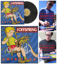 Dexter Holland Noodles signed The Offspring Americana album Vinyl COA proof auto - £371.80 GBP