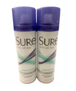 2x Sure Anti-Perspirant Deodorant UNSCENTED Aerosol Spray | 6oz | Exp. 03/24 - £21.48 GBP