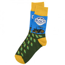 Busch Light Corn Tractor Farmers Crew Socks Multi-Color - $14.98