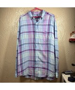 Vineyard Vines Classic Fit Murray Linen Plaid Button Down Shirt Men&#39;s si... - $27.45