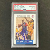 2015-16 NBA Hoops #58 Reggie Jackson Signed Card AUTO PSA Slabbed Pistons - £39.95 GBP