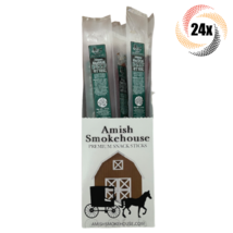 Full Box 24x Sticks Amish Smokehouse Jalapeno 100% Beef Snack Sticks | 1.25oz - $817.61 MXN