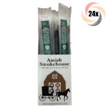 Full Box 24x Sticks Amish Smokehouse Jalapeno 100% Beef Snack Sticks | 1... - £33.55 GBP