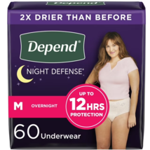 Depend Night Defense Incontinence Overnight Underwear for Women Medium, ... - £35.01 GBP