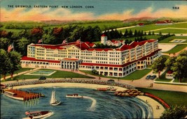 The Griswold Hotel Eastern Point New London CT 1952 Linen Postcard-bk40 - £2.37 GBP