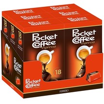 Pocket Coffee Espresso Shot In Chocolate Pralines 6 X 225g Free Shipping - £75.86 GBP