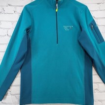 Mountain Hardwear Jacket Mens Sz S Small Blue Pull Over Quarter Zip Flaw  - £19.53 GBP