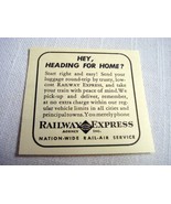 1941 Railway Express Agency Ad Hey, Heading For Home? - $7.99