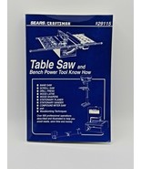 Table Saw and Bench Power Tool Know How Book Sears Craftsman Manual 929115 - £4.45 GBP