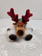 Commonwealth Reindeer 7in Christmas Plush Stuffed Animal 2005 Fluffy Gift - $9.74