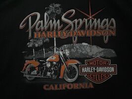 Harley-Davidson H-D HD T-Shirt Old School Palm Springs California CA 201... - $19.45