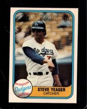 1981 Fleer #129 Steve Yeager Nm Dodgers *X104344 - £0.96 GBP