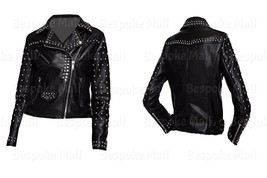 New Men&#39;s Handmade Black Colour Motorbike Cowhide Motorbike Leather Jack... - $170.99+
