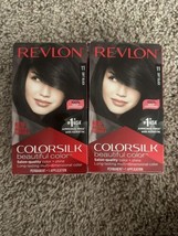 2 Revlon Colorsilk Ammonia-free Permanent Hair Color  #11 Soft Black. - £7.73 GBP