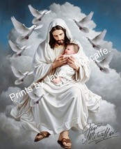 JESUS WITH CHILD 8X10 signed by the artist ready to-frame, Epson Print - $17.82