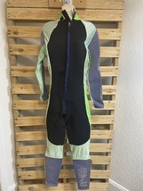 Vintage Retro O&#39;Neil Full Body Wetsuit Size Large Blue Green Black KG - £55.50 GBP