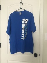 Mens Gildan Fitzgerald Triplett Racing Tee Blue Short Sleeve T-Shirt Siz... - $36.22