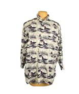 Vintage Michael Austin Rugged Wear Men XXL Shirt Button Up Ducks Casual ... - $29.01 CAD