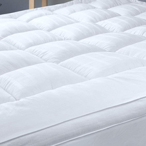 3 Inch Plush Pillowtop Mattress Topper Cotton Cooling Hotel Matress Bed Pad New - £98.58 GBP+