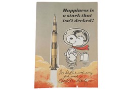 c1968 Apollo 8 Signed Charles Schultz Snoopy Astronaut poster - £1,180.40 GBP