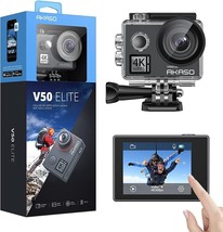 AKASO V50 Elite WiFi Sports Camera 4K 60fps 20MP Action Camera with EIS Touch Sc - £640.66 GBP