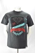 Diamond Supply Graphic Print T Shirt International Lifer Society Gray Cotton M - £14.99 GBP