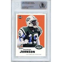 Keyshawn Johnson New York Jets Autograph 1999 Upper Deck BGS On-Card Auto Slab - £79.11 GBP