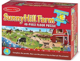 NEW SEALED Melissa &amp; Doug Search Find Sunny Hill Farm Jumbo Jigsaw Floor Puzzle - £23.80 GBP