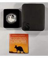 2014-P Australia 1 Oz. Argento Canguro Alto Sollievo W/Originale Box E COA - $115.69