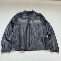 Chang Jiang Motorcycles 2-Sided Leather Jacket/Embroidered Sz 58 - £194.75 GBP