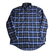 Pendleton Mason Plaid Flannel Shirt Blue Classic Long Sleeve Casual Size Large - £30.56 GBP