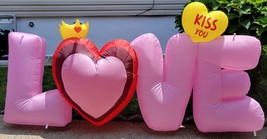 *W1) Valentines Day Inflatable Blow Love Letters Wedding Outdoor Decorat... - $74.24