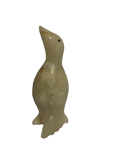 Vintage Large Polished Onyx Penguin Figurine Statue Ornament - £19.44 GBP