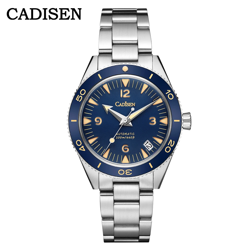 Men Automatic Mechanical Watches Top Brand Sapphire Stainless Steel C3 L... - £129.78 GBP