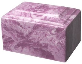 Small/Keepsake 2 Cubic Inch Purple Tuscany Cultured Marble Funeral Cremation Urn - £136.91 GBP