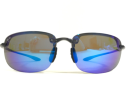 Maui Jim Sunglasses Ho&#39;okipa MJ-407-11 Clear Gray Wrap with Blue Mirrore... - $190.43