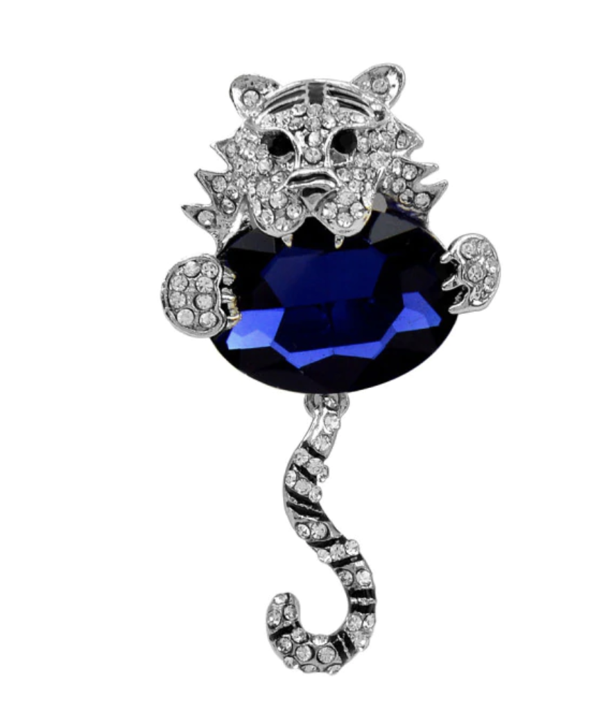 Vintage Style Silver Plated Peacock Bird Brooch - Diamonte Crystal, Pin For Suits Or Cake Decor