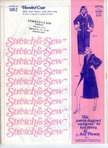 Stretch &amp; Sew 1082 Hooded Coat for Stretch Fabric Size S M L XL Ann Person Vtg - £12.36 GBP