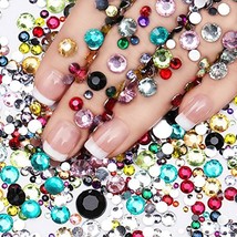 Nail Art Flatback Rhinestones Glitter Diamond Crystal Gem Tips Decoratio... - $12.16