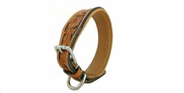 Shwaan |Handmade Leather Dog Collar| Neck Size  XL 24&quot; - 29&quot; |Christmas ... - £37.92 GBP