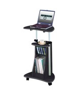 Techni Mobili Sit-to-Stand Rolling Laptop Cart with Storage, 22&quot;W x 16&quot;D... - $1,486.00 MXN