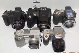 Lot of 5 Digital Cameras Parts or Repair Olympus Fujifilm Kodak - £38.95 GBP