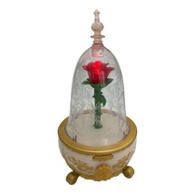 Disney Beauty and the Beast Lights &amp; Sound Enchanted Rose Jewelry Box wi... - £15.78 GBP