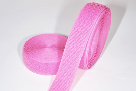 Magenta Hook &amp; Loop Tapes (1 Metre+ min) Sew On (Non-Adhesive Backing) 2... - $2.99